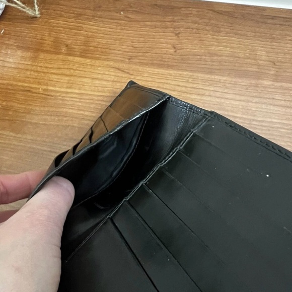 Lambertson Truex Black Leather French Wallet New EUC - Picture 4 of 11